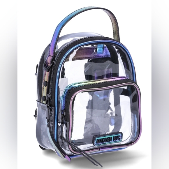 Holographic Black Women's Backpack - Picture 2 of 5